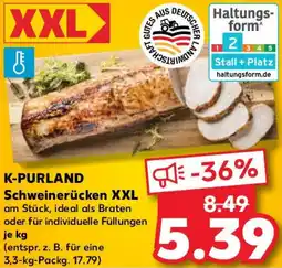 Kaufland K-PURLAND Schweinerücken XXL Angebot
