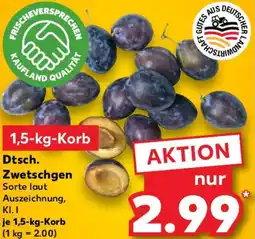 Kaufland Dtsch. Zwetschgen Angebot