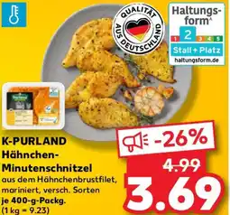 Kaufland K-PURLAND Hähnchen Minutenschnitzel Angebot