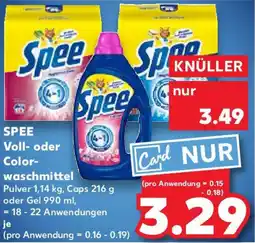 Kaufland SPEE Voll- oder Colorwaschmittel Angebot
