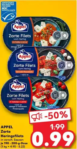 Kaufland APPEL Zarte Heringsfilets Angebot