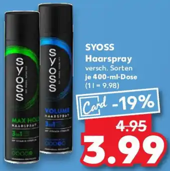 Kaufland SYOSS Haarspray Angebot