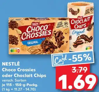 Kaufland NESTLÉ Choco Crossies oder Choclait Chips Angebot