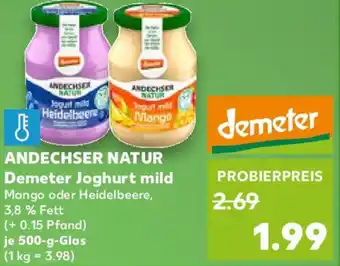 Kaufland ANDECHSER NATUR Demeter Joghurt mild Angebot