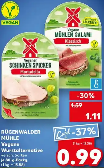 Kaufland RÜGENWALDER MÜHLE Vegane Wurstalternative Angebot