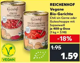 Kaufland REICHENHOF Vegane Bio-Gerichte Angebot