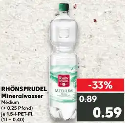 Kaufland RHÖNSPRUDEL Mineralwasser Angebot