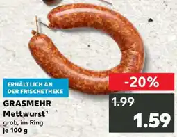Kaufland GRASMEHR Mettwurst Angebot