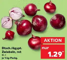 Kaufland Dtsch./ägypt. Zwiebeln, rot Angebot