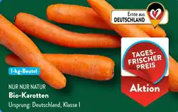 Aldi Süd NUR NUR NATUR Bio-Karotten Angebot