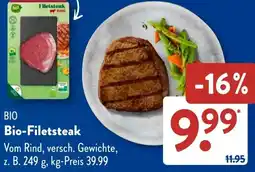 Aldi Süd Bio-Filetsteak Angebot