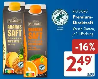 Aldi Süd RIO D'ORO Premium Direktsaft Angebot
