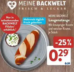 Aldi Süd MEINE BACKWELT Laugenstange Angebot