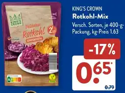 Aldi Süd KING'S CROWN Rotkohl-Mix Angebot