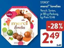 Aldi Süd STORCK merci lovelies Angebot