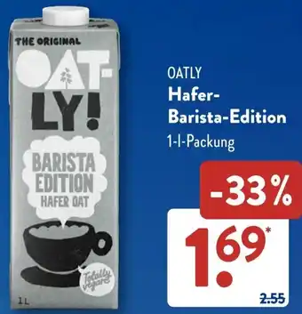 Aldi Süd OATLY Hafer Barista-Edition Angebot