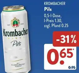 Aldi Süd KROMBACHER Pils Angebot