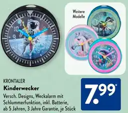 Aldi Süd KRONTALER Kinderwecker Angebot