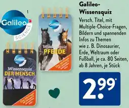Aldi Süd Galileo Wissensquiz Angebot