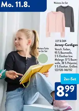 Aldi Süd LILY & DAN Jersey-Cardigan Angebot