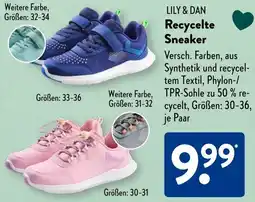 Aldi Süd LILY & DAN Recycelte Sneaker Angebot