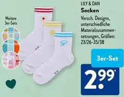 Aldi Süd LILY & DAN Socken Angebot