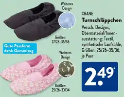 Aldi Süd CRANE Turnschläppchen Angebot