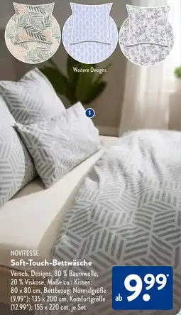 Aldi Süd NOVITESSE Soft-Touch-Bettwäsche Angebot
