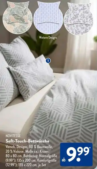 Aldi Süd NOVITESSE Soft-Touch-Bettwäsche Angebot