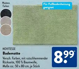 Aldi Süd NOVITESSE Badematte Angebot
