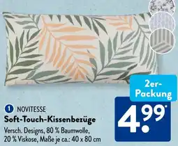 Aldi Süd NOVITESSE Soft-Touch Kissenbezüge Angebot