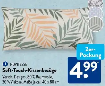 Aldi Süd NOVITESSE Soft-Touch Kissenbezüge Angebot