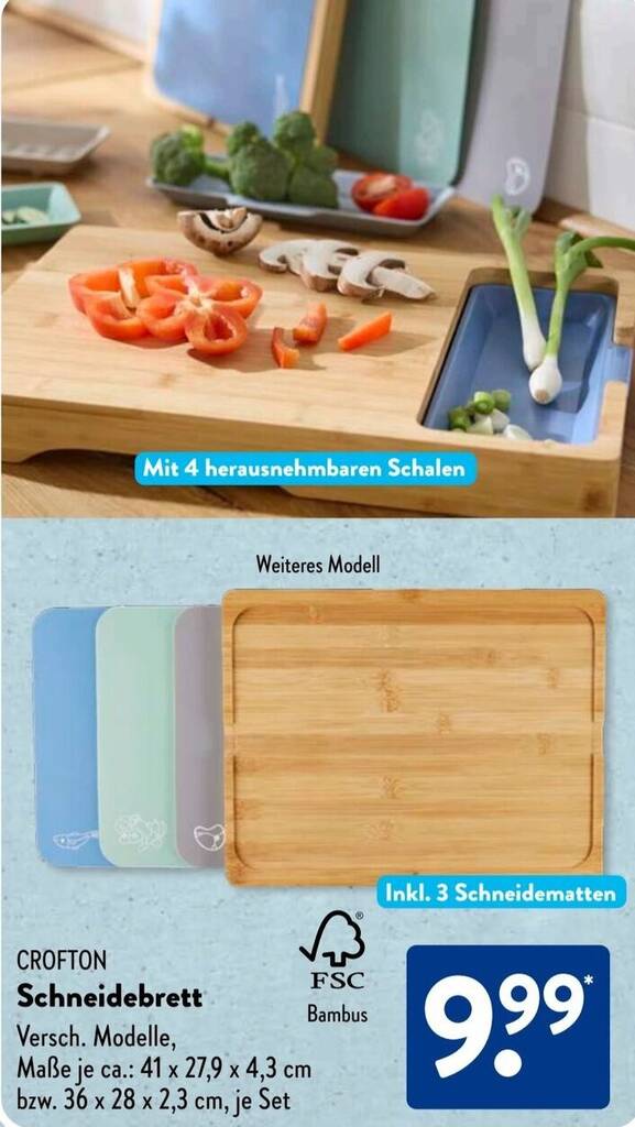 CROFTON Schneidebrett Angebot bei Aldi Sd