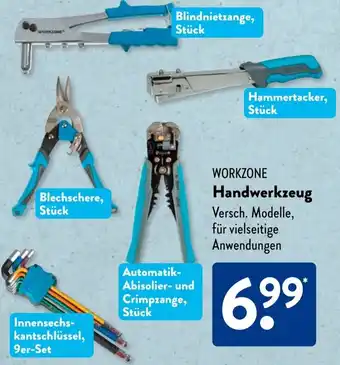 Aldi Süd WORKZONE Handwerkzeug Angebot