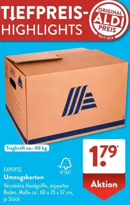 Aldi Süd EXPERTIZ Umzugskarton Angebot