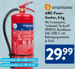 Aldi Süd Smartwares ABC-Feuerlöscher Angebot