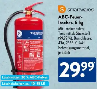 Aldi Süd Smartwares ABC-Feuerlöscher Angebot