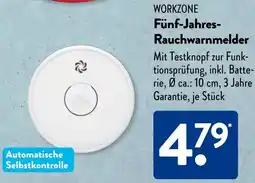 Aldi Süd WORKZONE Fünf-Jahres Rauchwarnmelder Angebot