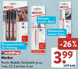 Aldi Süd edding Marker Angebot