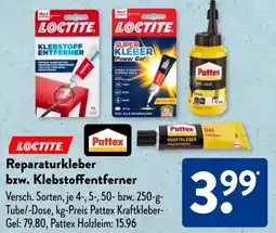 Aldi Süd LOCTITE Reparaturkleber bzw. Klebstoffentferner Angebot
