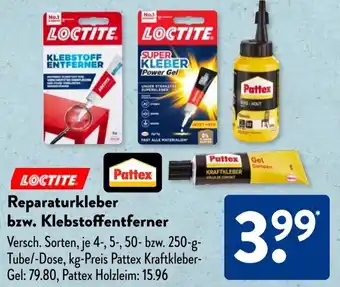 Aldi Süd LOCTITE Reparaturkleber bzw. Klebstoffentferner Angebot