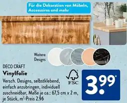 Aldi Süd DECO CRAFT Vinylfolie Angebot