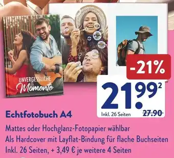 Aldi Süd Echtfotobuch A4 Angebot