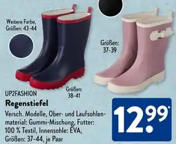 Aldi Süd UP2FASHION Regenstiefel Angebot