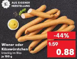 Kaufland Wiener oder Käsewürstchen Angebot