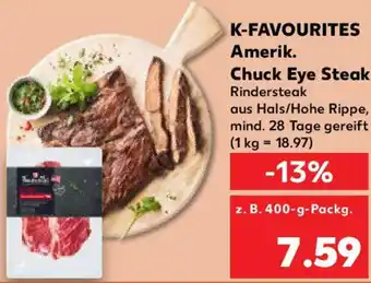 Kaufland K-FAVOURITES Amerik. Chuck Eye Steak Angebot