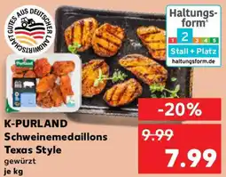 Kaufland K-PURLAND Schweinemedaillons Texas Style Angebot