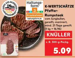 Kaufland K-WERTSCHÄTZE Pfeffer Rumpsteak Angebot