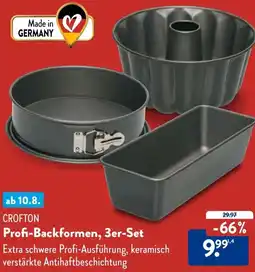 Aldi Süd CROFTON Profi-Backformen, 3er-Set Angebot