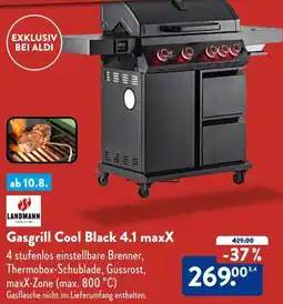 Aldi Süd LANDMANN Gasgrill Cool Black 4.1 maxX Angebot